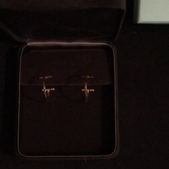 Tiffany & Co. T Collection Gold Earrings - Picture 2 of 6